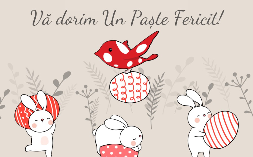 PROGRAMUL DE LUCRU CU OCAZIA SFINTELOR SĂRBĂTORI DE PAȘTI!